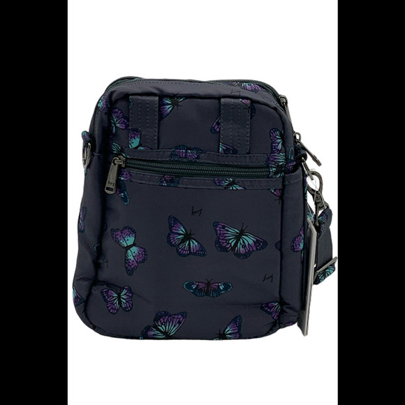 lug Bags Lug Double Zip Front Crossbody Can Can Xl Butterfly Gray